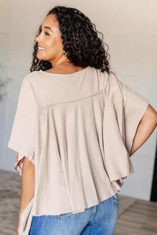 Isabel Embroidered Tunic in Mocha Ave Shops