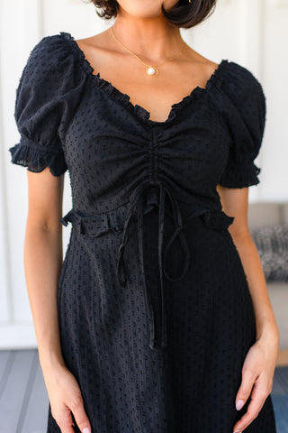 It's Cocktail Hour Ruffle Detail Dress - Fashion Are Us 