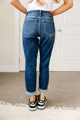 London Midrise Cuffed Boyfriend Jeans - Fashion Are Us 