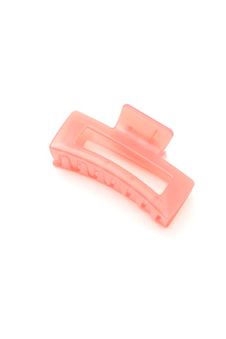 Jelly Rectangle Claw Clip in Watermelon - Fashion Are Us 