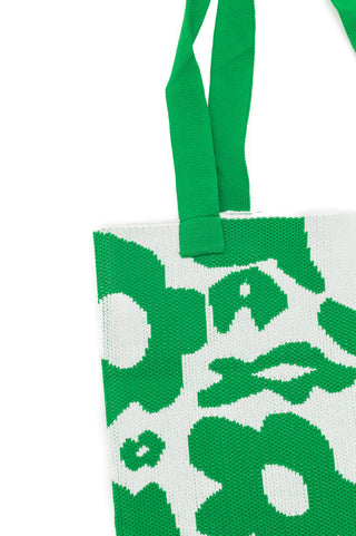 Lazy Daisy Knit Bag in Green - Fashion Are Us, LLC