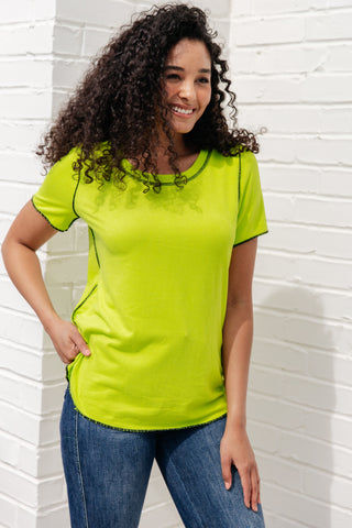 Lemons and Limes Contrast Top - Fashion Are Us, LLC