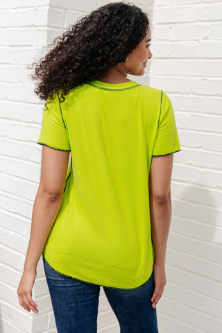 Lemons and Limes Contrast Top - Fashion Are Us, LLC