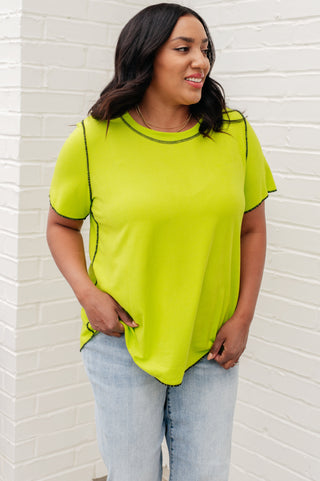 Lemons and Limes Contrast Top - Fashion Are Us, LLC