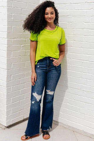 Lemons and Limes Contrast Top - Fashion Are Us, LLC