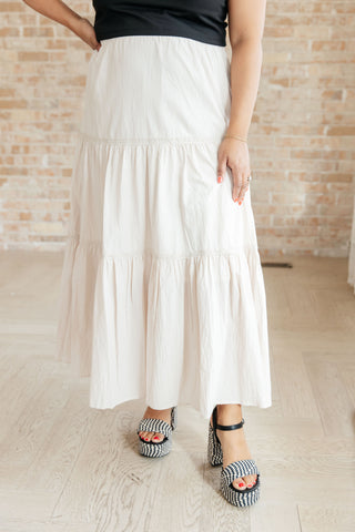 Let It Begin Tiered Maxi Skirt - Fashion Are Us 