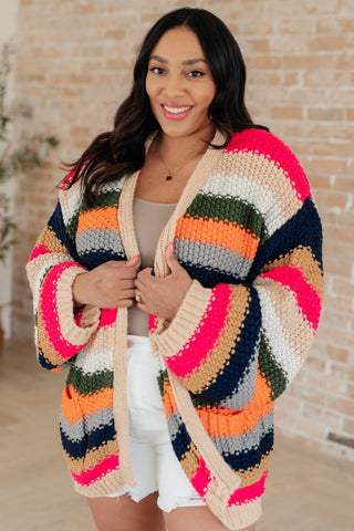 Life in Technicolor Knit Cardigan - Fashion Are Us, LLC