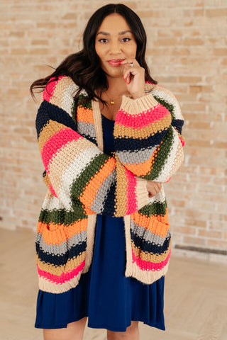 Life in Technicolor Knit Cardigan - Fashion Are Us, LLC