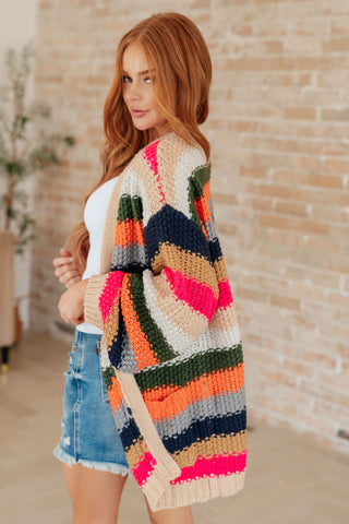 Life in Technicolor Knit Cardigan - Fashion Are Us, LLC