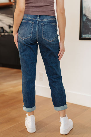 London Midrise Cuffed Boyfriend Jeans - Fashion Are Us 