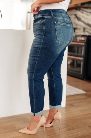 London Midrise Cuffed Boyfriend Jeans - Fashion Are Us 