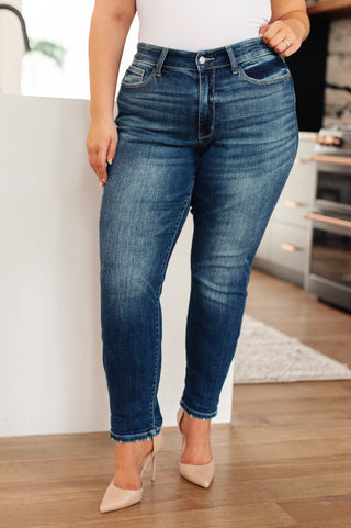 London Midrise Cuffed Boyfriend Jeans - Fashion Are Us 