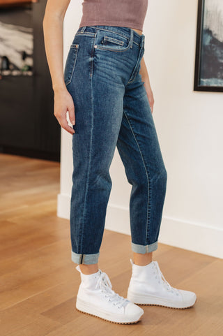 London Midrise Cuffed Boyfriend Jeans - Fashion Are Us 