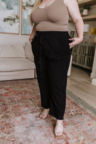 Love Me Dearly High Waisted Pants in Black - Fashion Are Us 