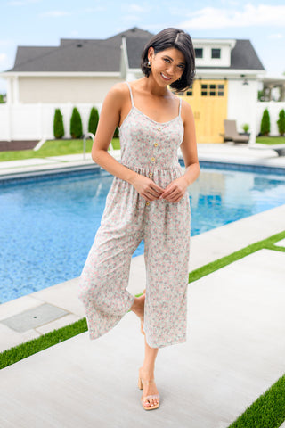 Lucky In Love Floral Jumpsuit - Fashion Are Us 