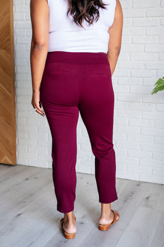 Magic Ankle Crop Skinny Pants in Wine Ave Shops