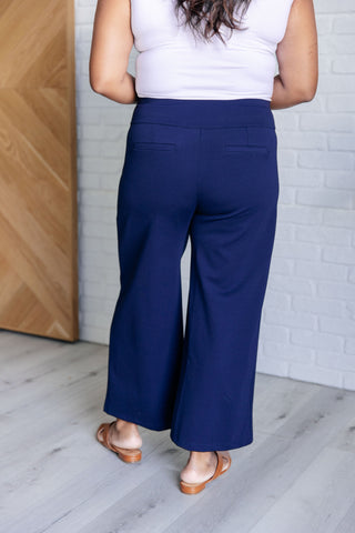 Magic Wide Leg Crop Pants in Navy Ave Shops