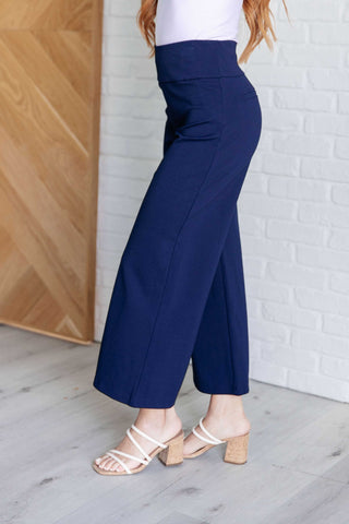 Magic Wide Leg Crop Pants in Navy Ave Shops