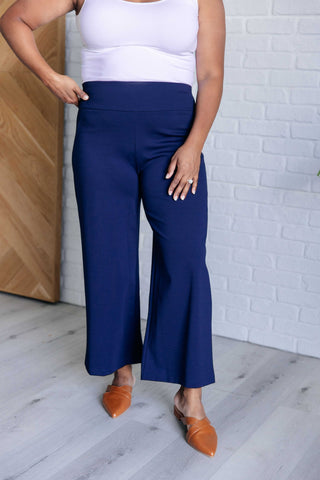 Magic Wide Leg Crop Pants in Navy Ave Shops