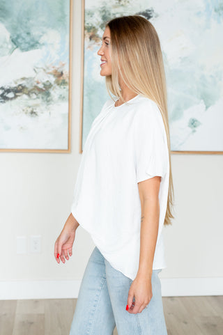 Mild Moments Pleat Detail Top - Fashion Are Us 