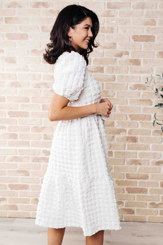 On Cloud Nine Bubble Midi Dress - Fashion Are Us 