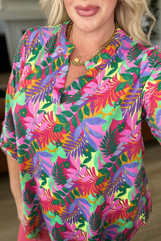 Lizzy Top in Tropical Multi - Fashion Are Us 