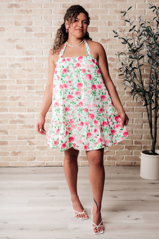 Soul Tied Floral Dress in Pink - Fashion Are Us, LLC