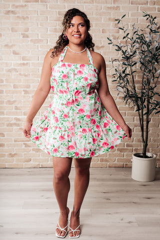 Soul Tied Floral Dress in Pink - Fashion Are Us, LLC