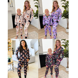 PREORDER: Matching Halloween Jogger Pajama Set in Four Prints - Fashion Are Us, LLC