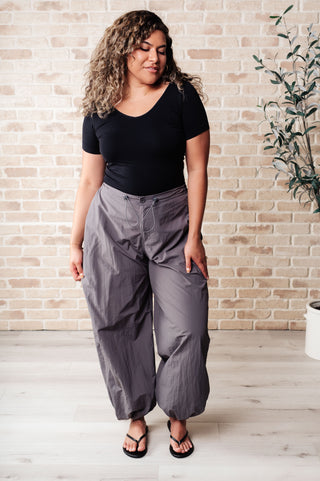 Step Up Joggers in Grey - Fashion Are Us 