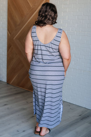 Still Got It Sleeveless Maxi In Gray - Fashion Are Us 