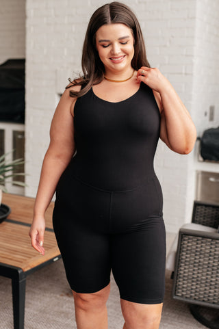 Sun Salutations Body Suit in Black - Fashion Are Us 