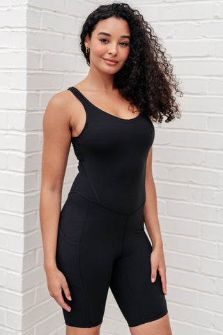 Sun Salutations Body Suit in Black - Fashion Are Us 