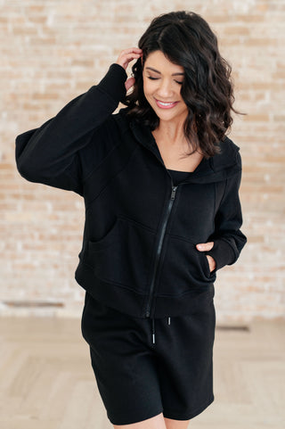 Sun or Shade Zip Up Jacket in Black - Fashion Are Us, LLC