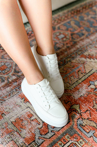 Take You Anywhere Sneakers in White - Fashion Are Us 