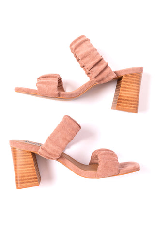 Tropic Like it's Hot Heels in Blush Suede - Fashion Are Us, LLC