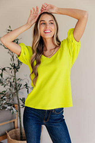 Try Me Balloon Sleeve Blouse - Fashion Are Us 