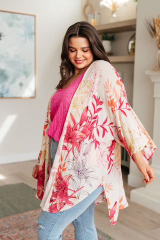 Vacay Season Bell Sleeve Kimono - Fashion Are Us 