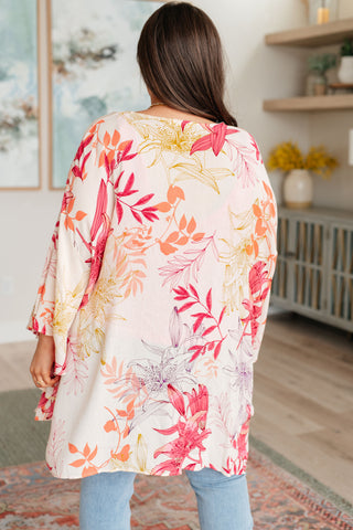 Vacay Season Bell Sleeve Kimono - Fashion Are Us 