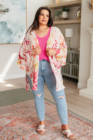 Vacay Season Bell Sleeve Kimono - Fashion Are Us 