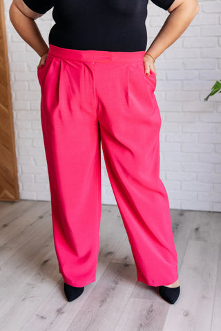 Vigilante Stuff Pleated Trousers in Hot Pink Ave Shops