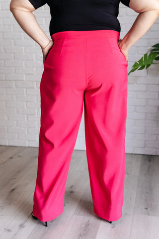 Vigilante Stuff Pleated Trousers in Hot Pink Ave Shops