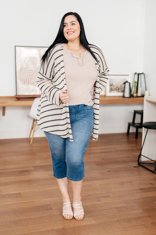 Weekend Adventure Striped Longline Cardigan Ave Shops