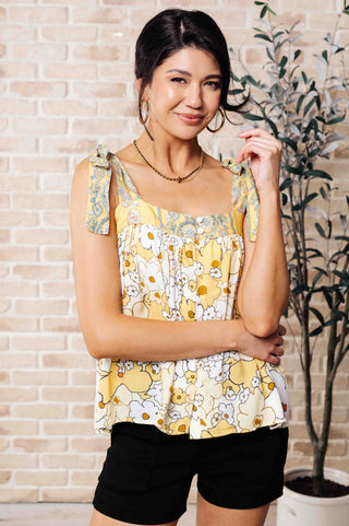 What's Happening Here Floral Tank - Fashion Are Us 