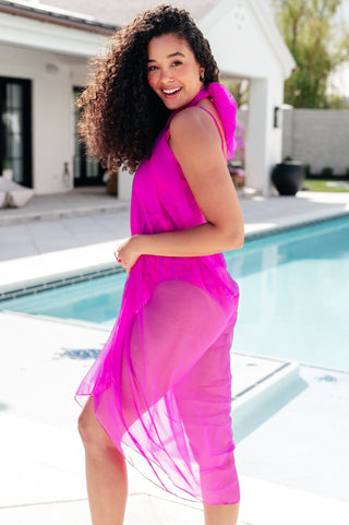 Wrapped In Summer Versatile Swim Cover in Pink - Fashion Are Us 