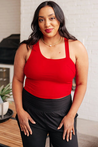 Doing it For Me Asymmetrical Tank in True Red - Fashion Are Us, LLC