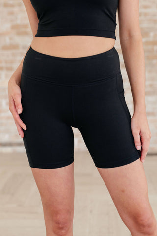 Getting Active Biker Shorts in Black - Fashion Are Us, LLC