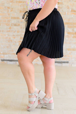 Just a Flirt Pleated Skirt in Black - Fashion Are Us, LLC