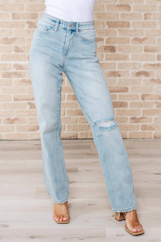 Parker High Rise 90's Straight Jeans - Fashion Are Us, LLC