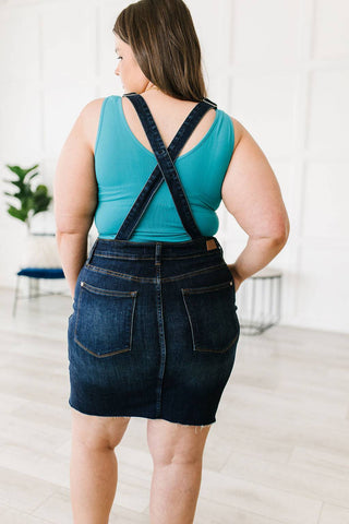 Agnes Denim Overall Dress - Fashion Are Us, LLC